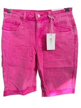 Zenana Outfitters Hot Pink Bermuda Shorts